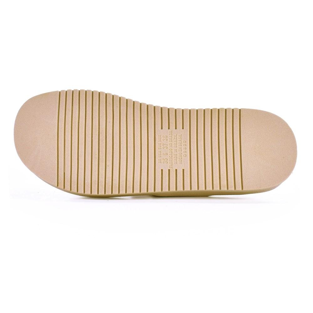Chinelo Mississipi Flatform Feminina MF113 Bege 4