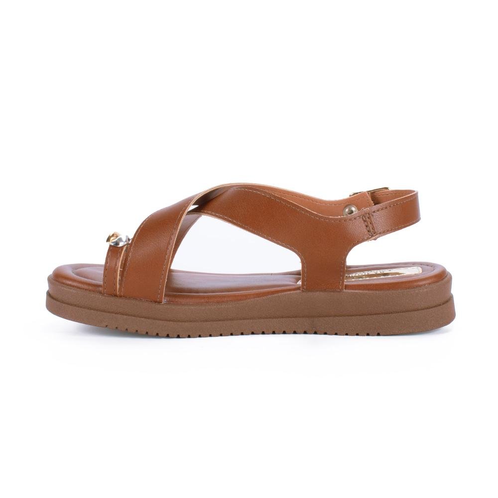 Sandália Mississipi Flatform Feminina MF111 Caramelo 4