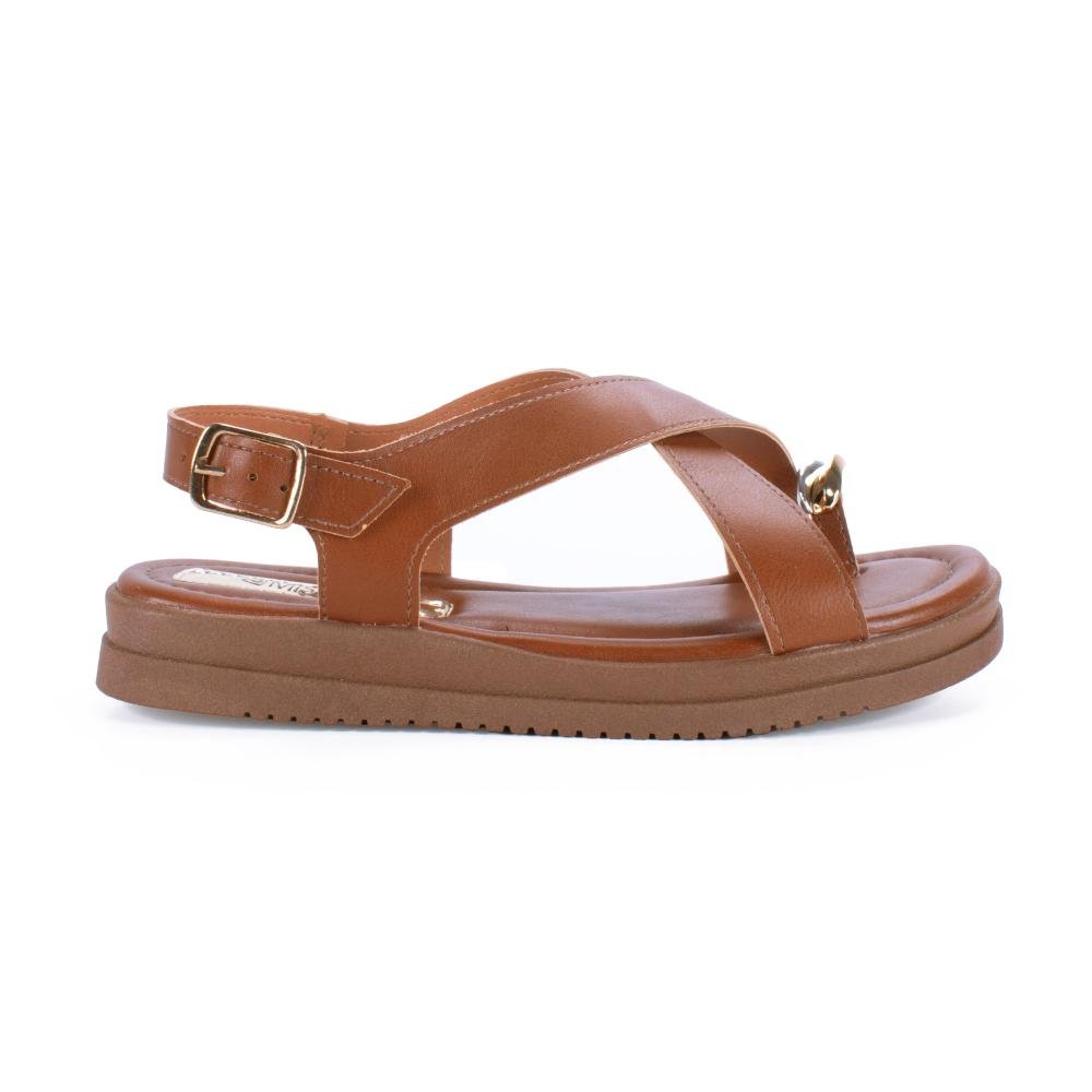 Sandália Mississipi Flatform Feminina MF111 Caramelo 3