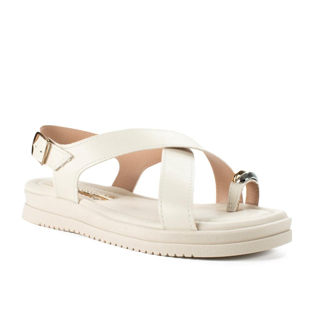 Sandália Mississipi Flatform Feminina MF111 Off White 1