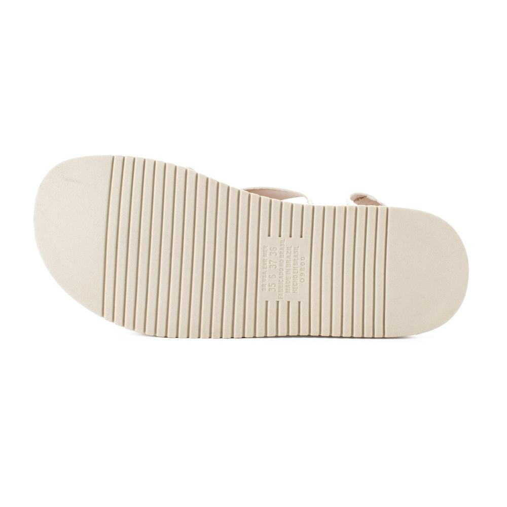 Sandália Mississipi Flatform Feminina MF111 Off White 5