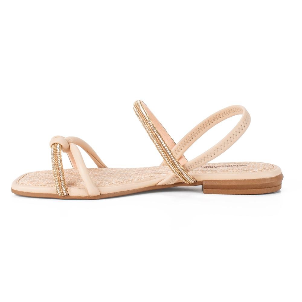 Sandália Mississipi Rasteira Feminina J0382 Bege 4