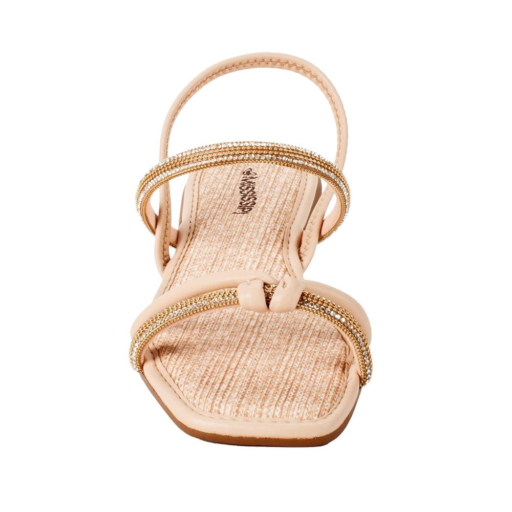 Sandália Mississipi Rasteira Feminina J0382 Bege 6