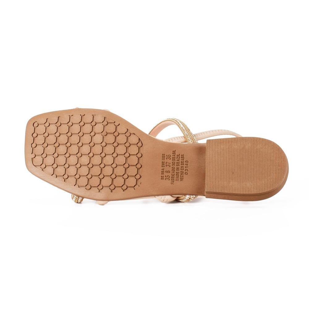 Sandália Mississipi Rasteira Feminina J0382 Bege 5