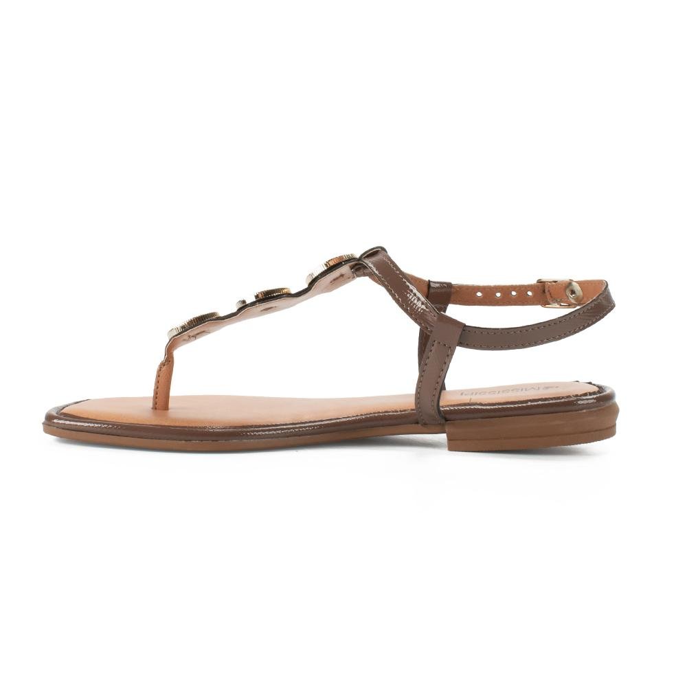 Sandália Mississipi Rasteira Feminina J0191 Marrom 4
