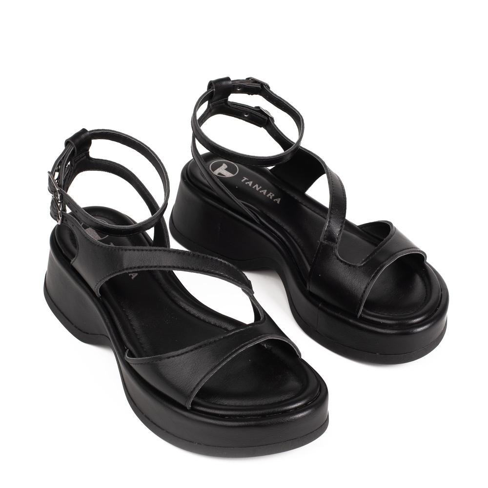 Sandália Tanara Flatform Feminina T9235 Preto 6