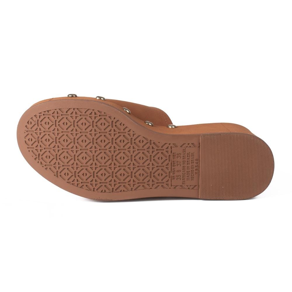 Tamanco Dakota Anabela Feminino Y9543 Caramelo 5