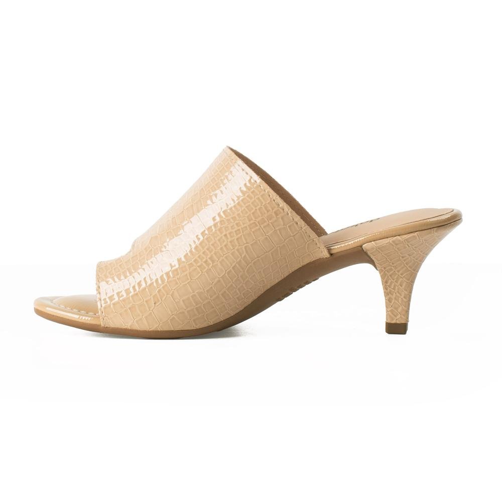 Tamanco Dakota de Salto Alto Feminino Y9913 Bege 4