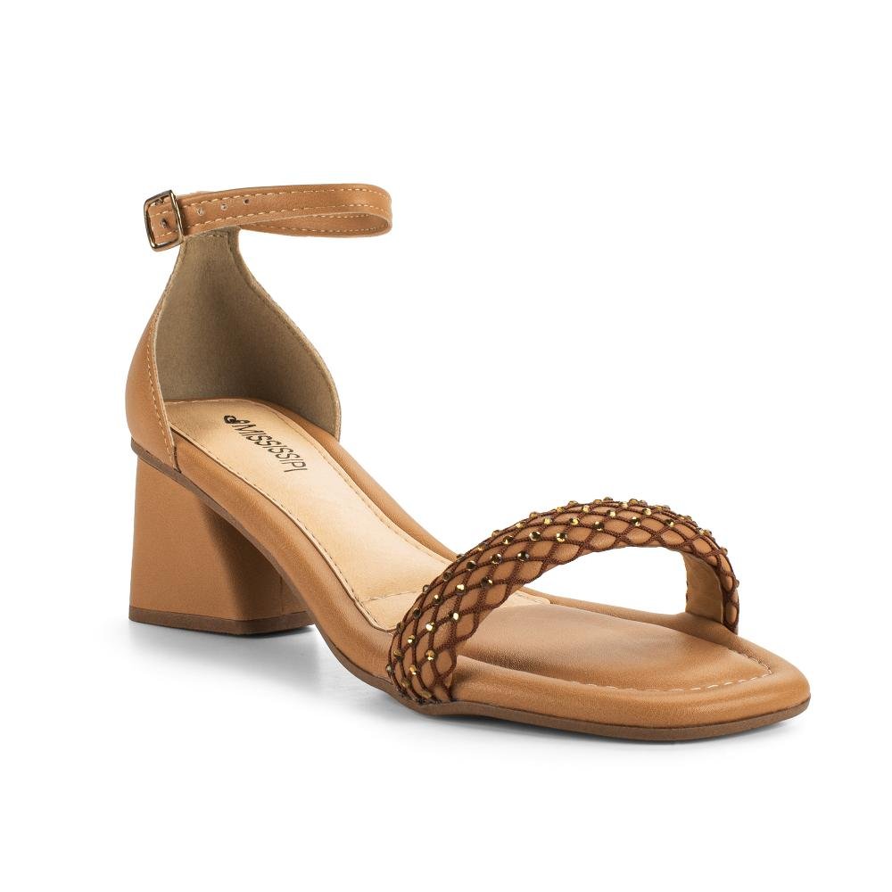 Sandália Mississipi de Salto Bloco Feminina MF741