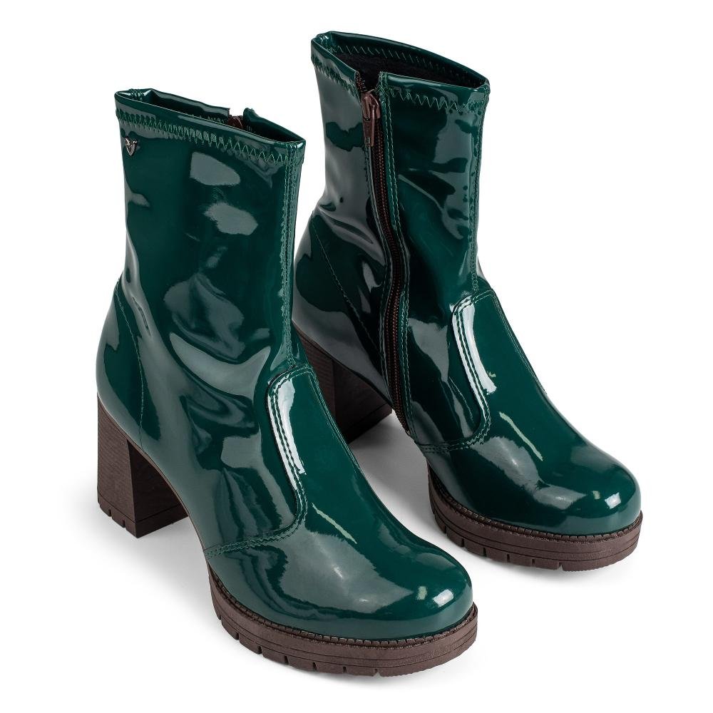 Bota Mississipi de Cano Curto Feminina Q8114 Verde 6