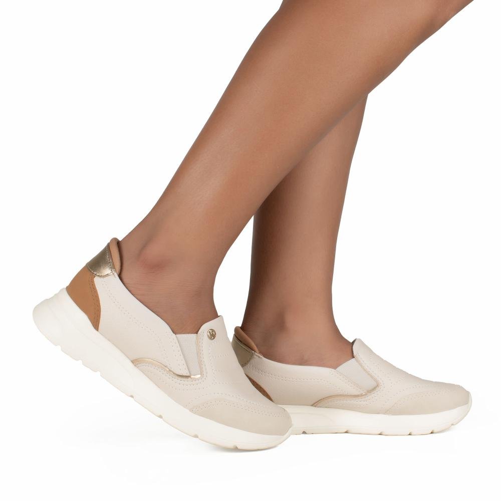 Tênis Kolosh Slip On Feminino C3972 Bege Claro 2