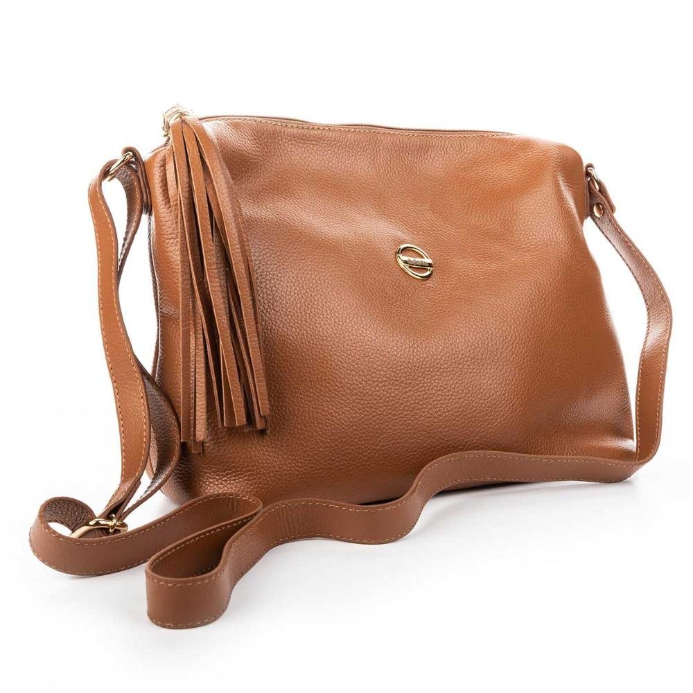 Bolsa Dakota de Couro Feminina G17512 Caramelo 2