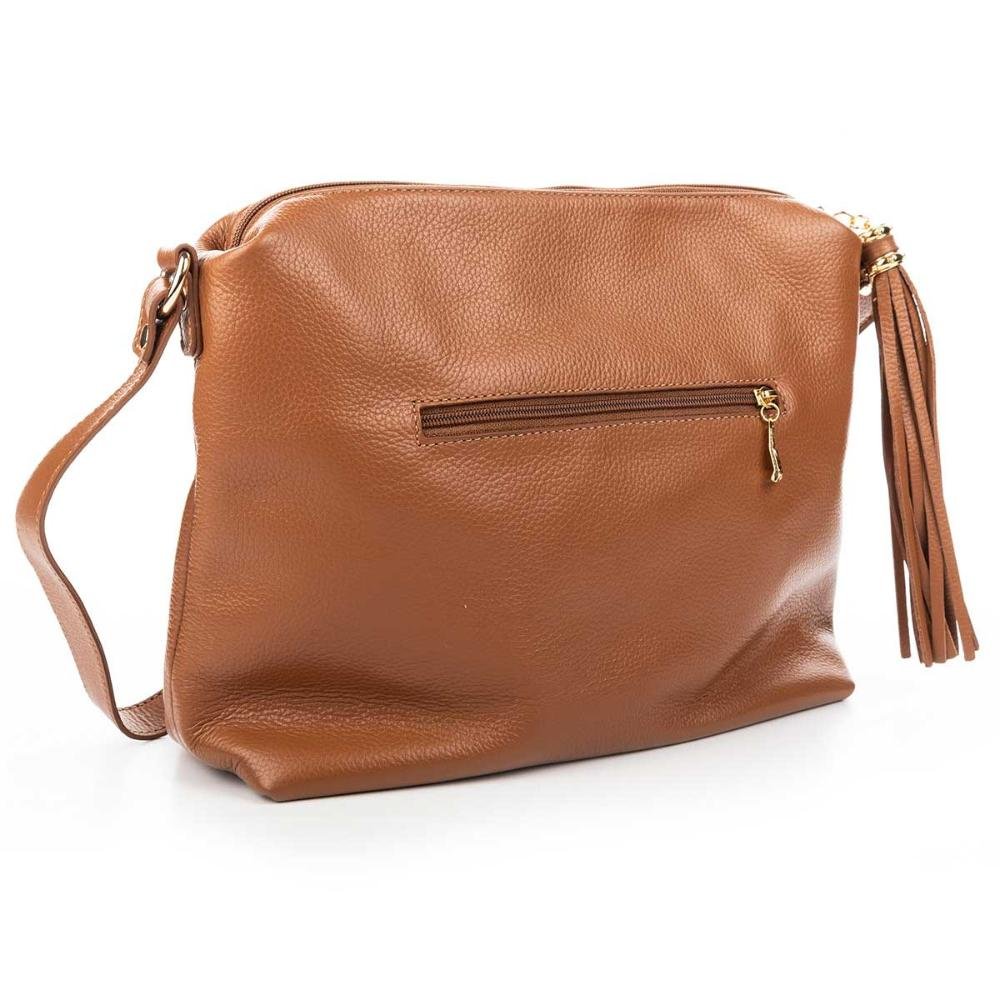 Bolsa Dakota de Couro Feminina G17512 Caramelo 3