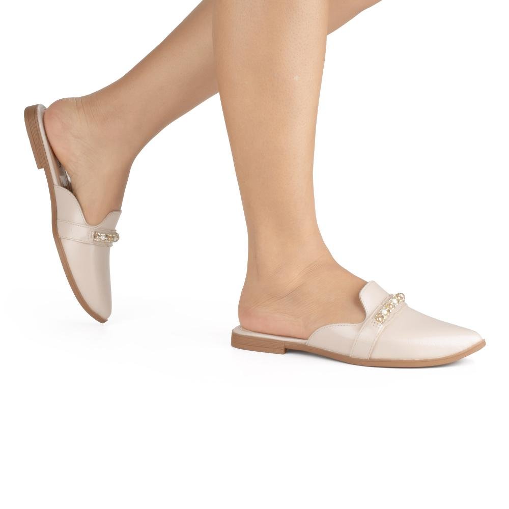 Mule Mississipi Feminino MF881 Bege Claro 2