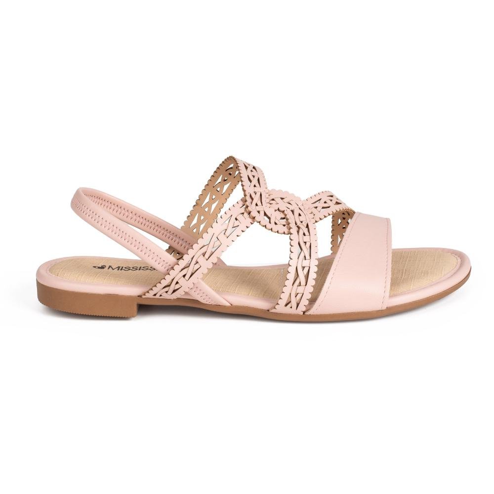 Sandália Mississipi Rasteira Feminina MF971 Rosa 3
