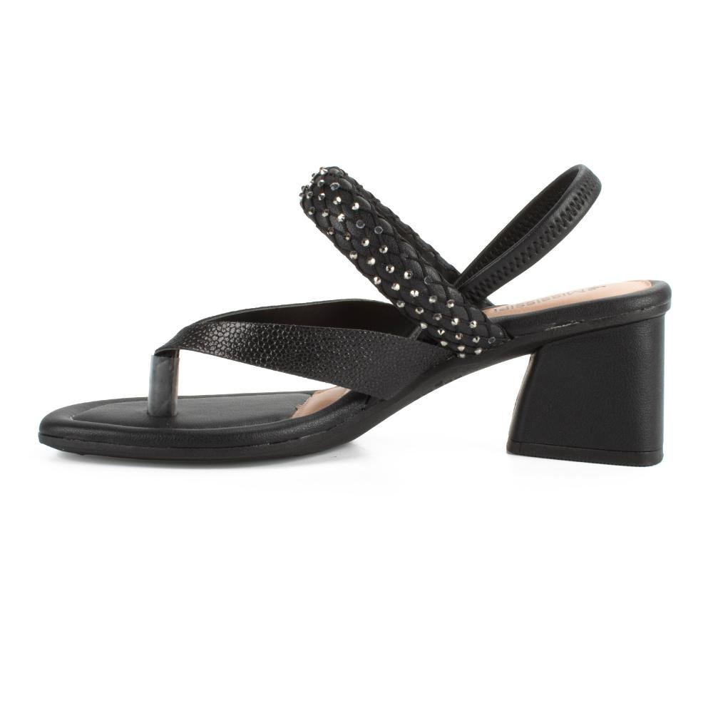 Sandália Mississipi de Salto Bloco Feminina MF742 Preto 4