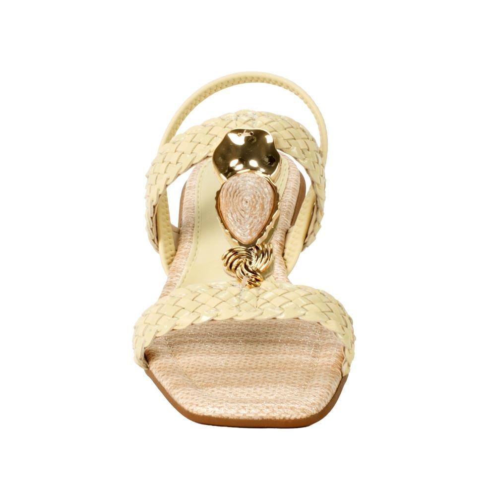 Sandália Mississipi Rasteira Feminina J0401 Amarelo 6