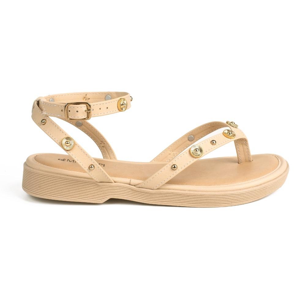 Sandália Mississipi Rasteira Feminina MC567 Bege 2