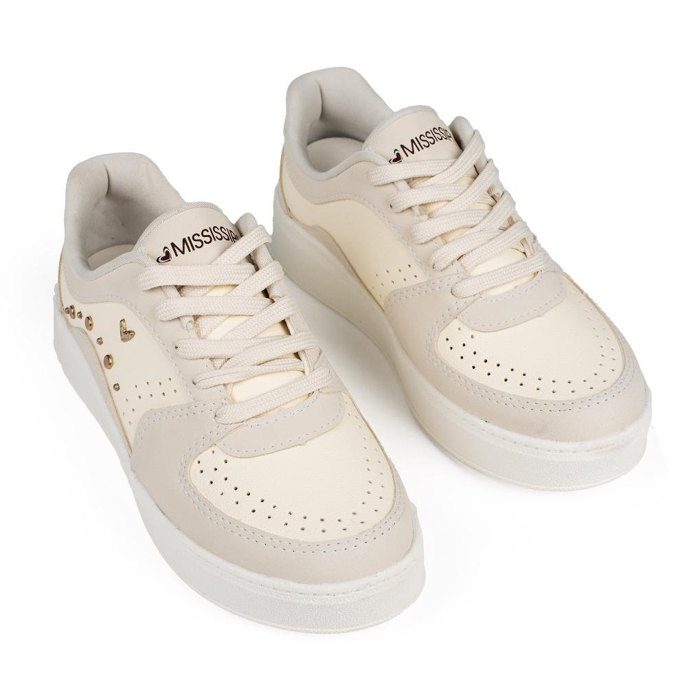 Tênis Mississipi Casual Feminino MC918 Bege Claro 5