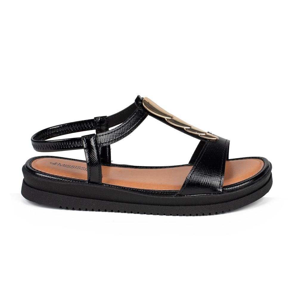 Sandália Mississipi Flatform Feminina J0433 Preto 2