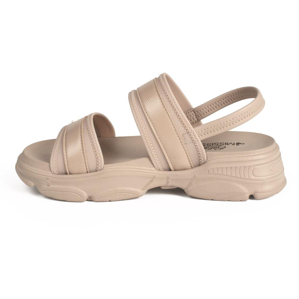 Sandália Mississipi Flatform Feminina J0573 Cinza 4