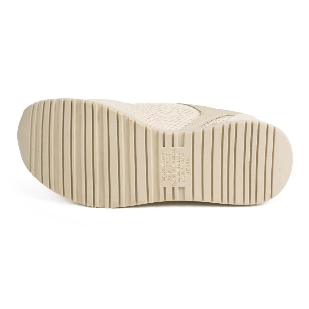 Tênis Mississipi Jogging Feminino MF854 Bege Claro 4