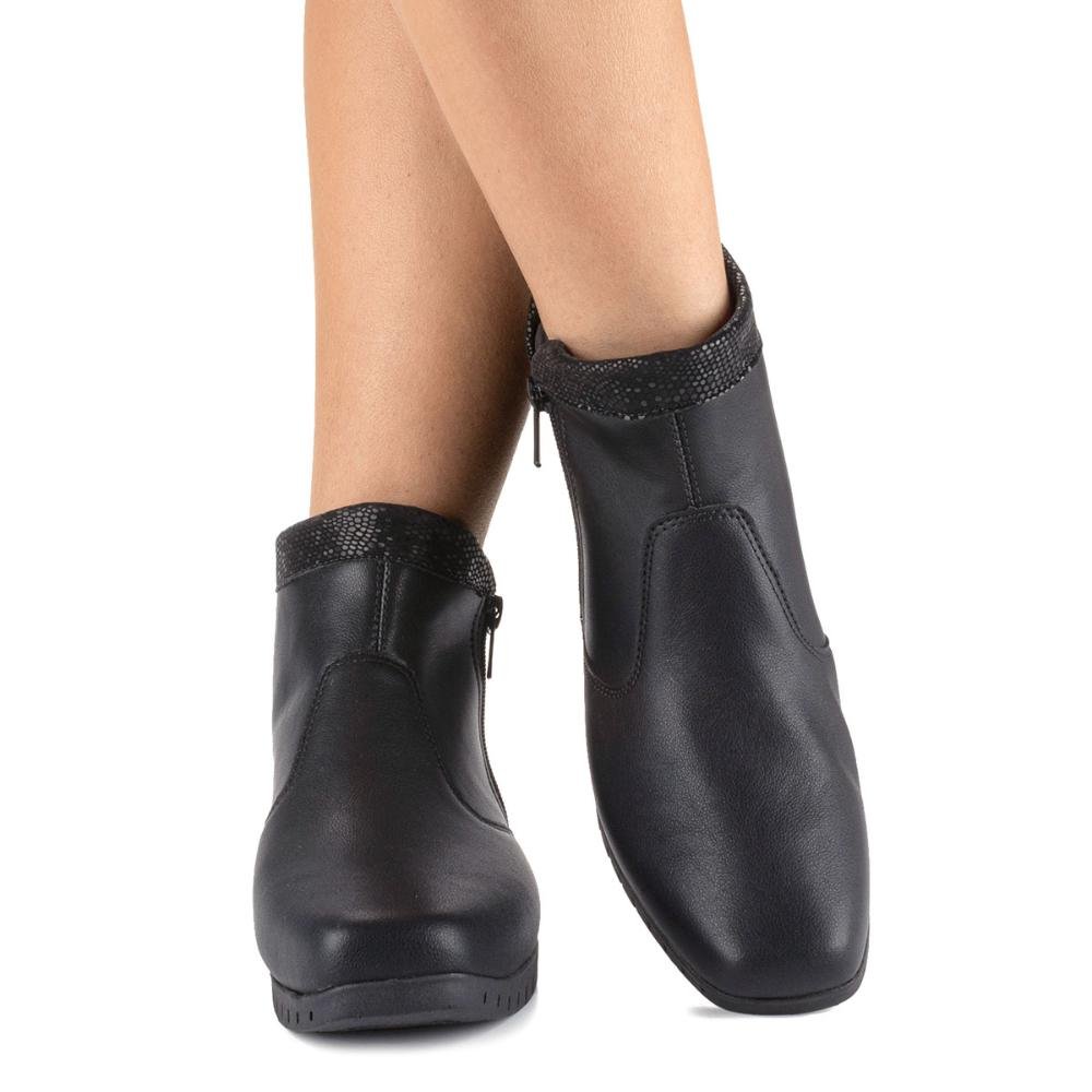 Bota Campesí de Cano Curto Feminina L9962 Preto 2
