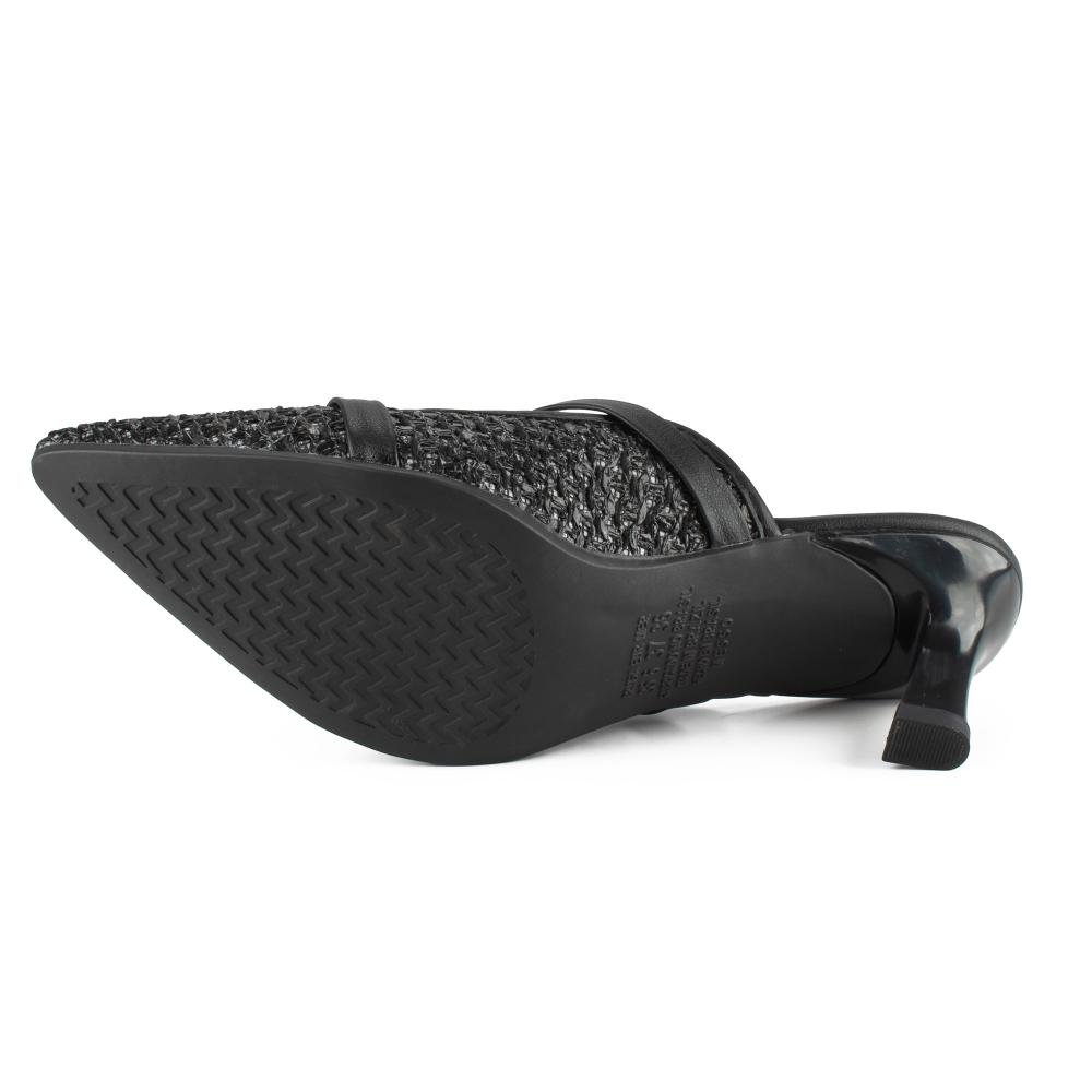 Mule Mississipi de Salto Alto Feminino MF902 Preto 5