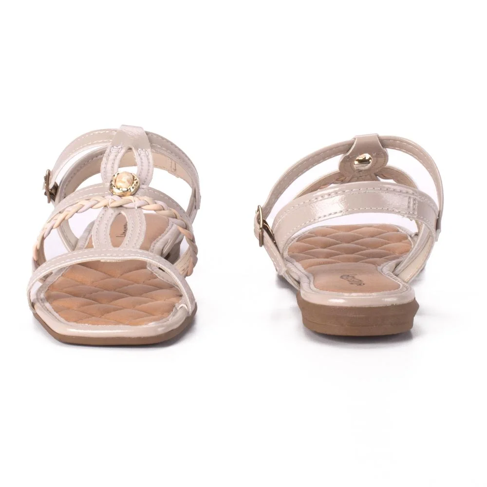 Sandália Mississipi Rasteira Feminina J0391 Branco 6