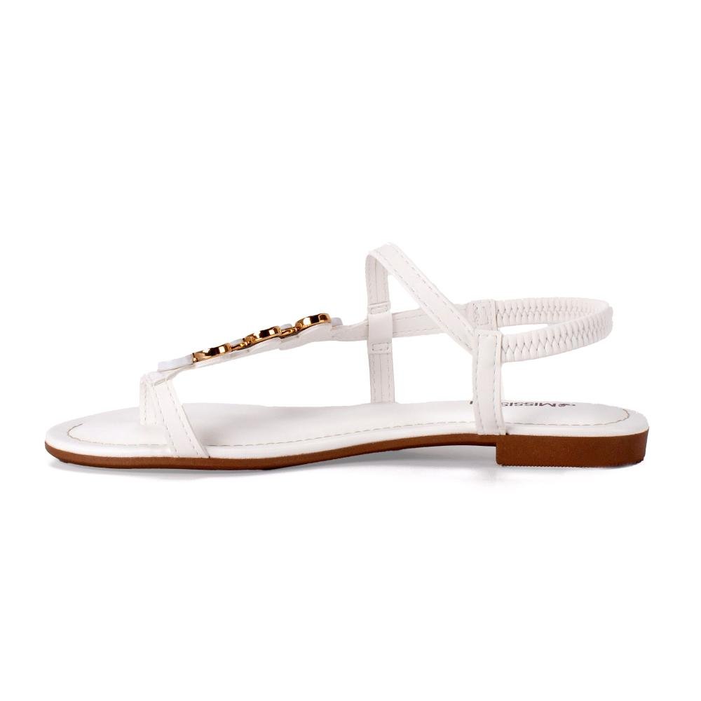 Sandália Mississipi Rasteira Feminina J0421 Branco 4