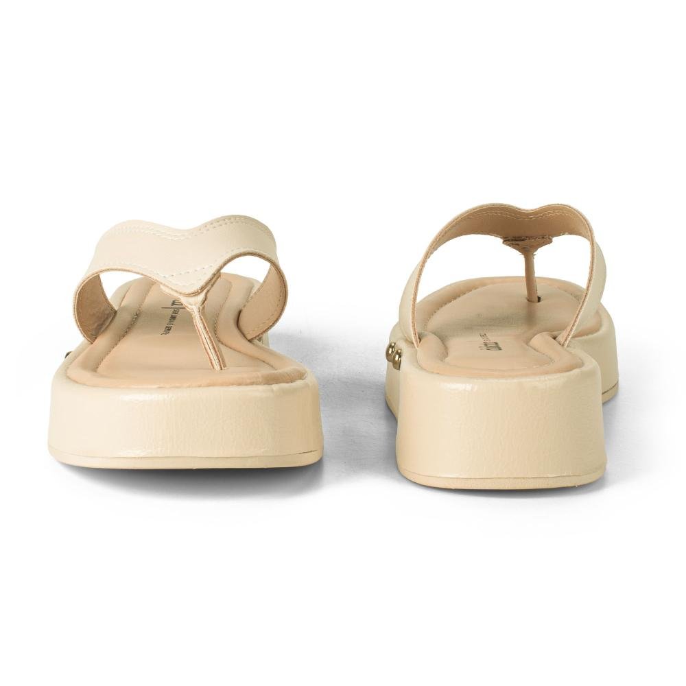 Chinelo Dakota Flatform Feminina DB051 Bege 6
