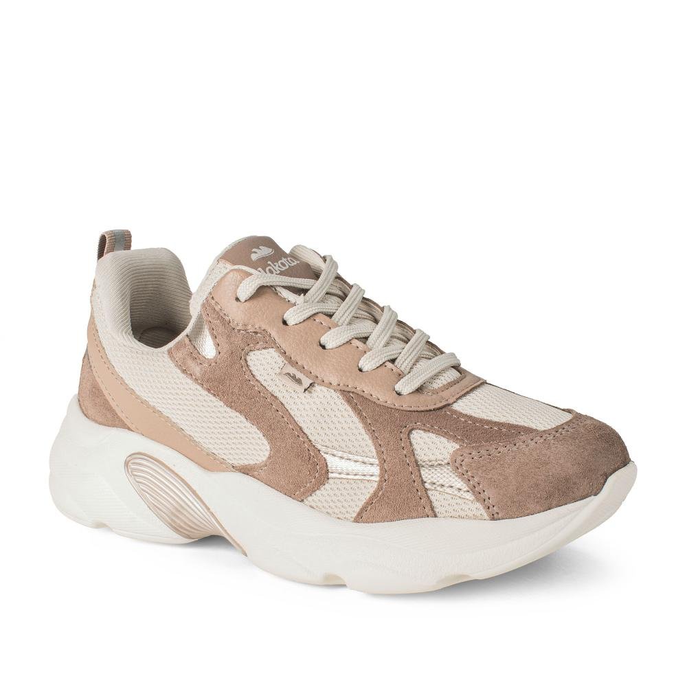 Dad Sneaker Dakota Em Couro Feminino D2051