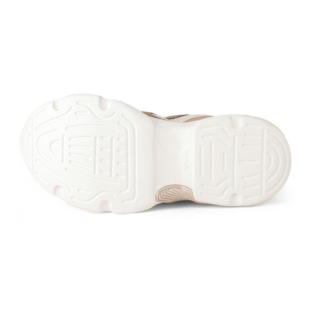 Dad Sneaker Dakota Em Couro Feminino D2051 Marrom Claro 5