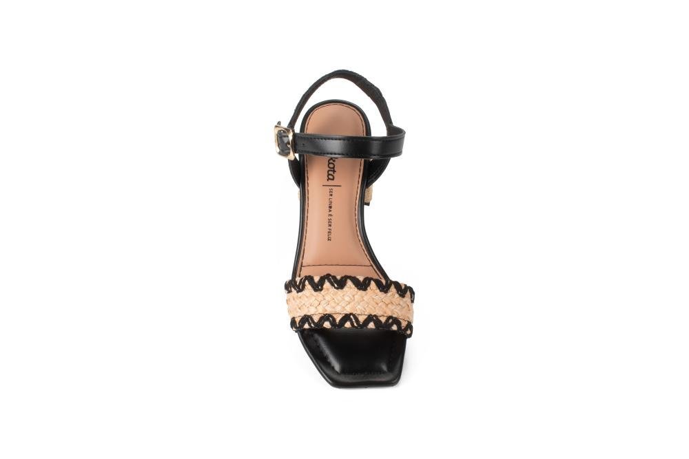 Sandália Dakota de Salto Bloco Feminina Y9755 Preto 6