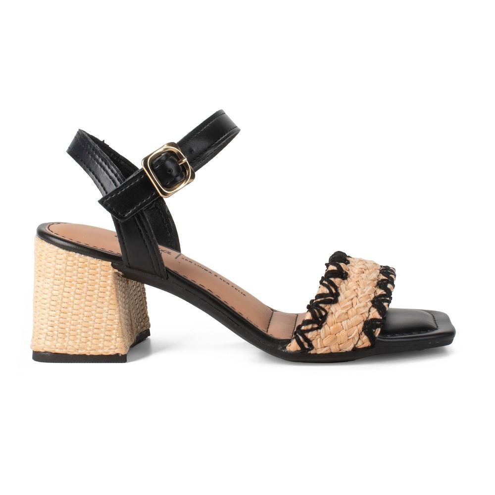 Sandália Dakota de Salto Bloco Feminina Y9755 Preto 3