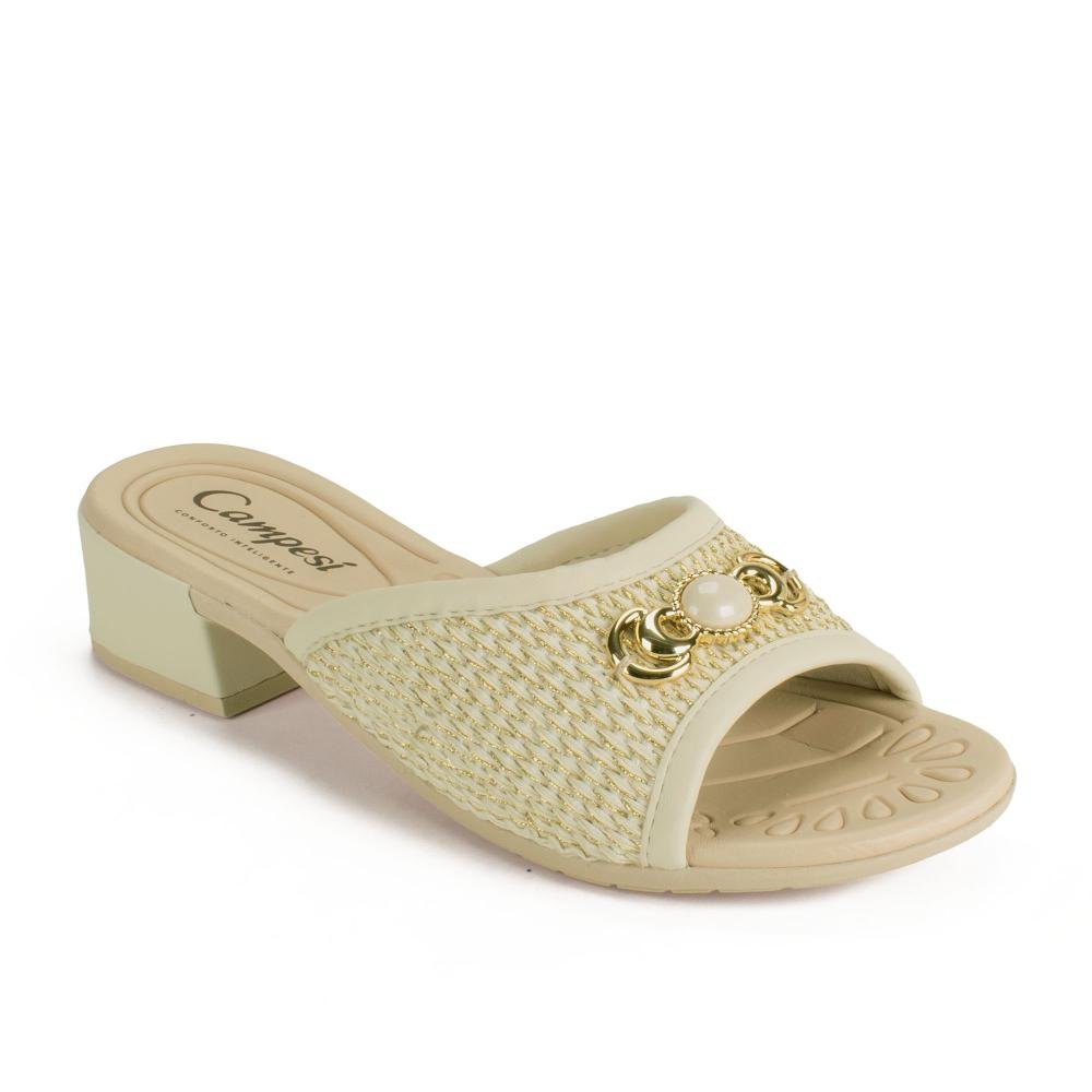 Tamanco Campesí de Salto Bloco Feminino CP795