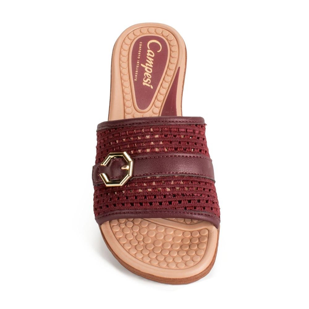 Tamanco Campesí Anabela Feminino CE164 Bordô 6