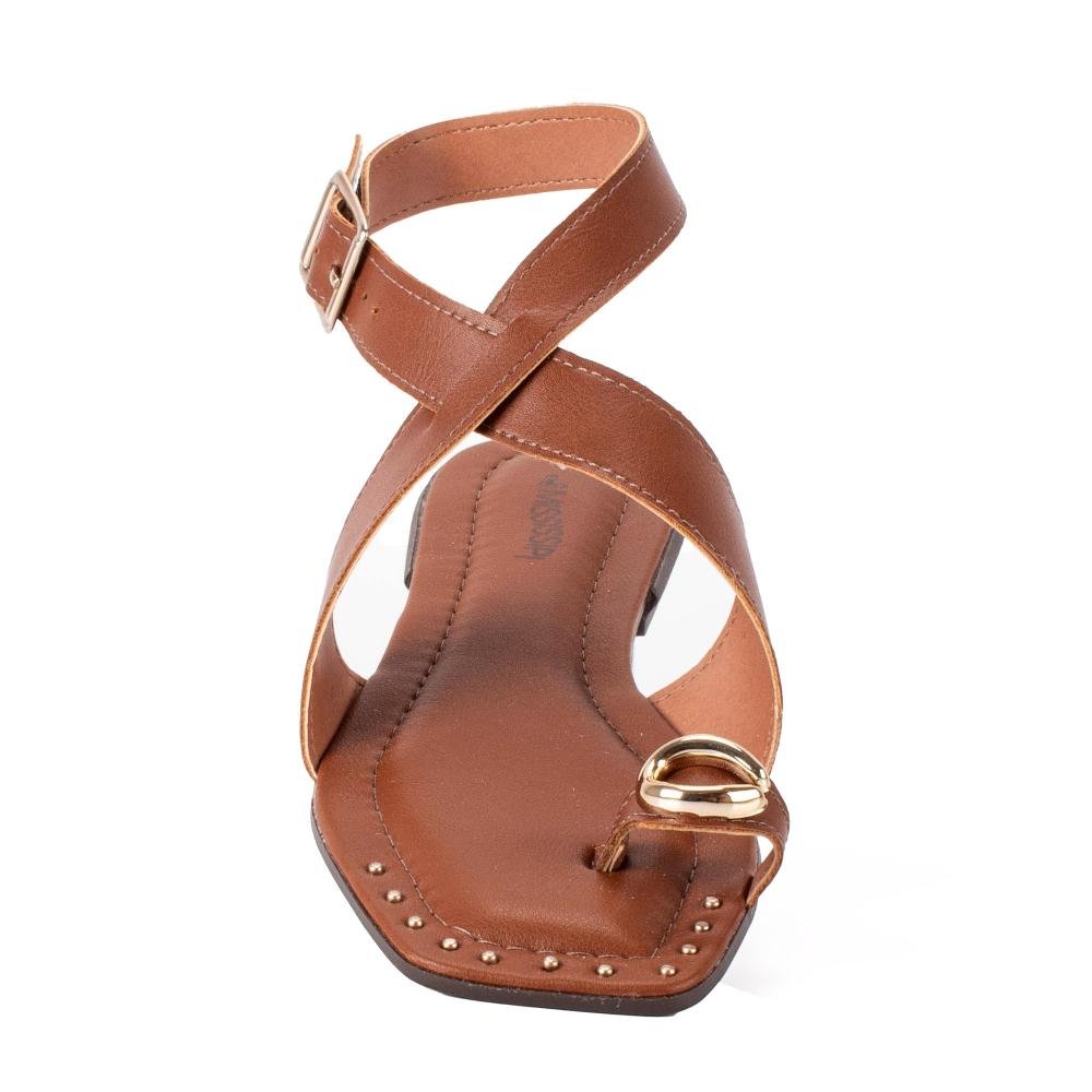 Sandália Mississipi Rasteira Feminina MF324 Caramelo 5