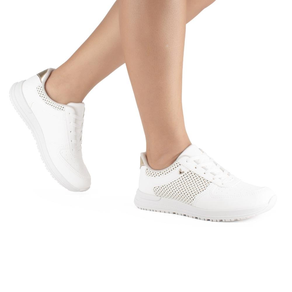 Tênis Mississipi Jogging Feminino MF852 Branco 2