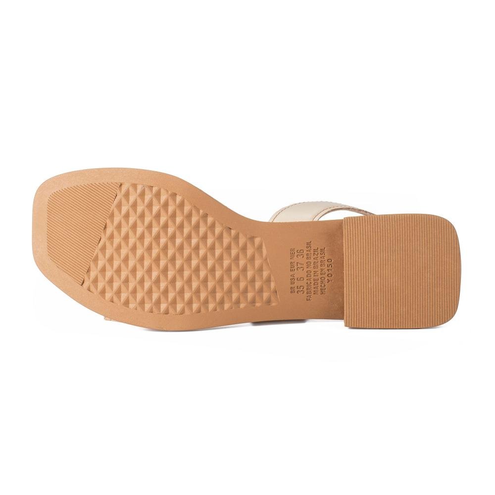 Sandália Dakota de Salto Bloco Feminina DB183 Bege Claro 5