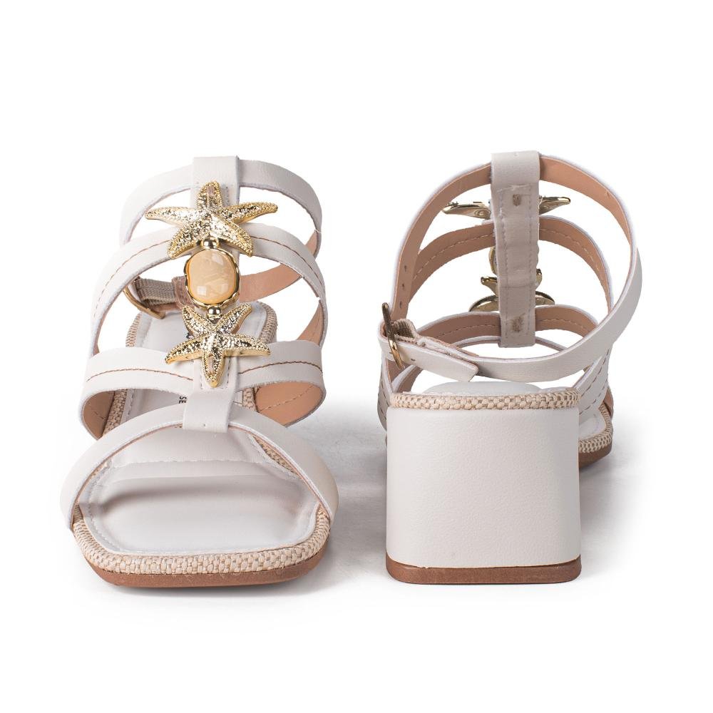 Sandália Dakota de Salto Bloco Feminina DB232 Branco 6