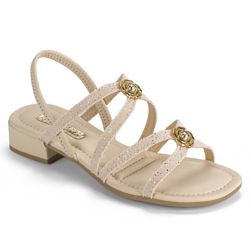 Sandália Pink Cats Infantil de Salto Bloco V5991