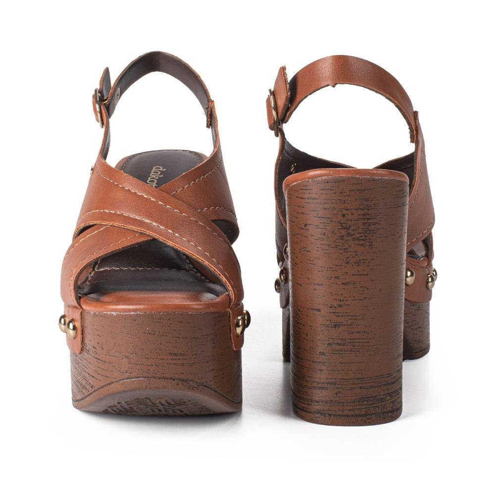 Sandália Dakota Plataforma Feminina DB032 Caramelo 6