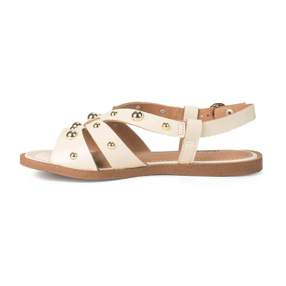 Sandália Dakota Rasteira Feminina Y9892 Bege Claro 4