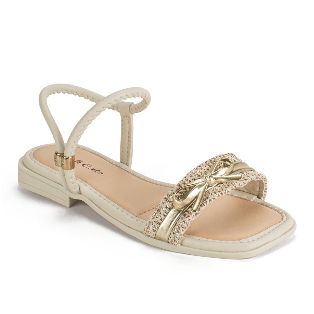 Sandália Pink Cats Infantil Rasteira V5912