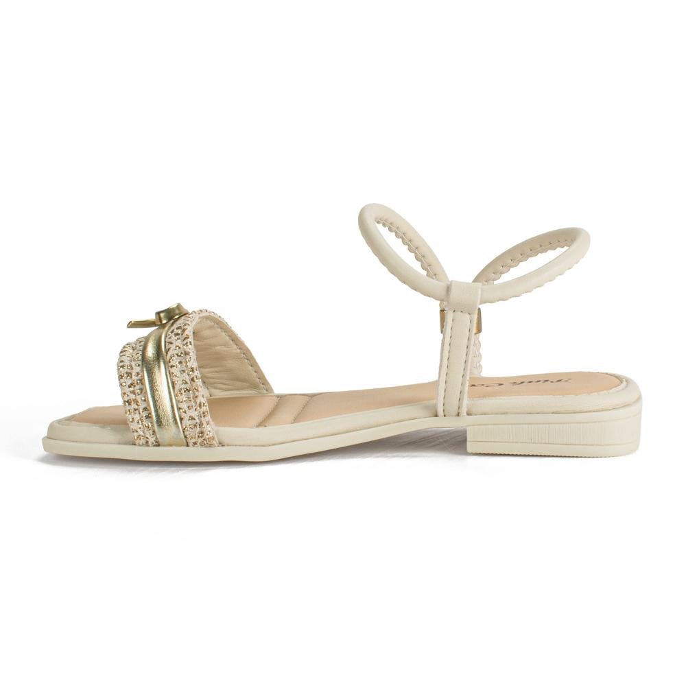 Sandália Pink Cats Infantil Rasteira V5912 Bege 3