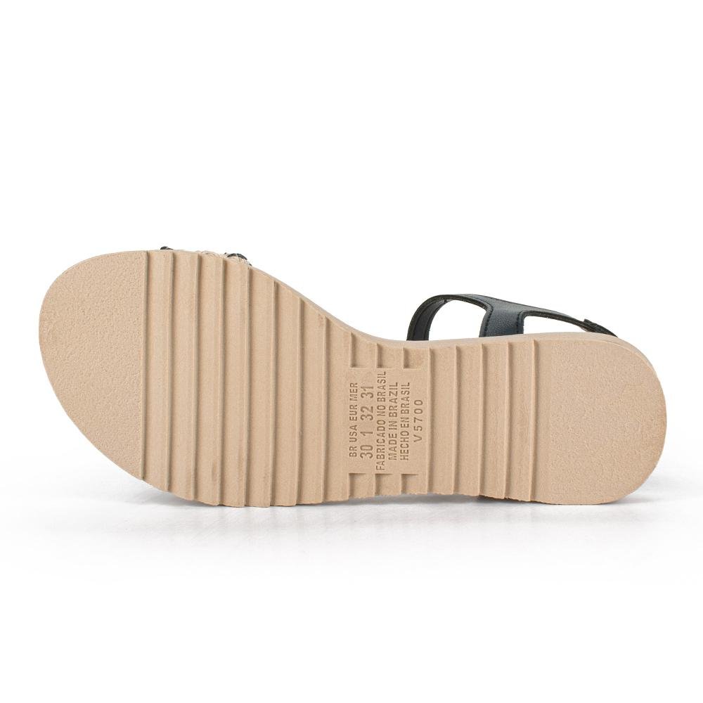 Sandália Pink Cats Infantil Flatform V5942 Azul Marinho 4