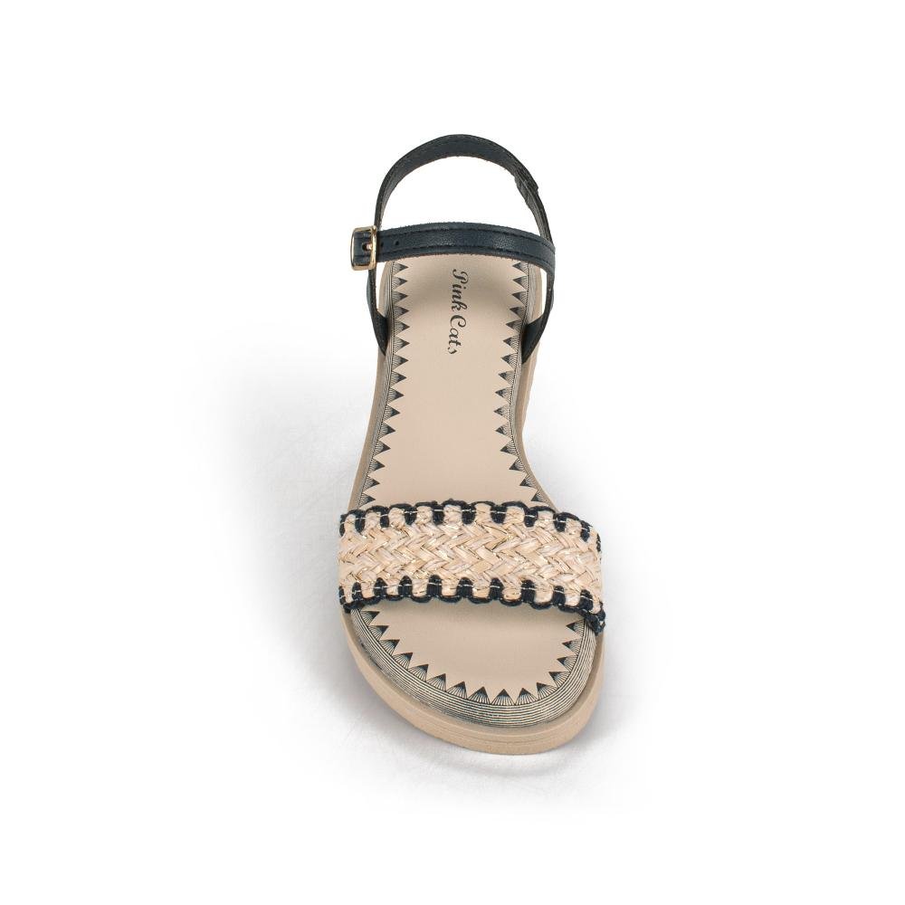 Sandália Pink Cats Infantil Flatform V5942 Azul Marinho 6