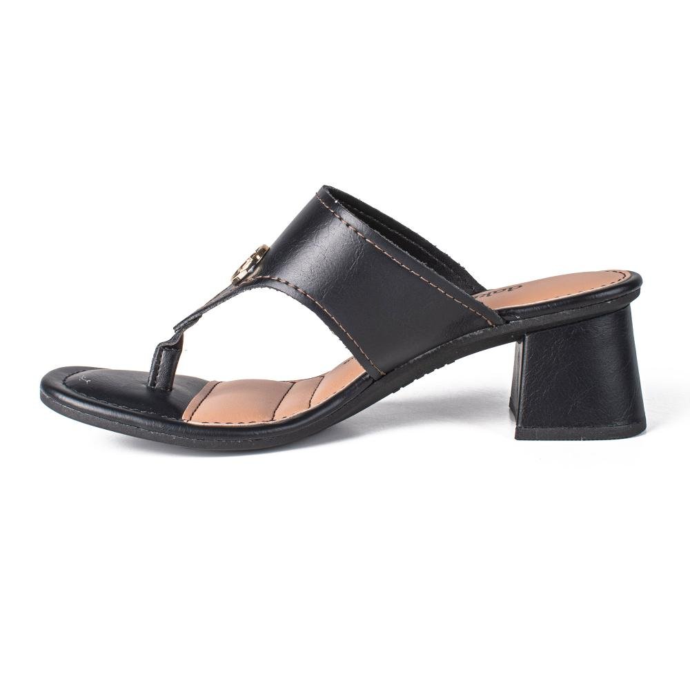 Tamanco Dakota de Salto Bloco Feminino DB071 Preto 4