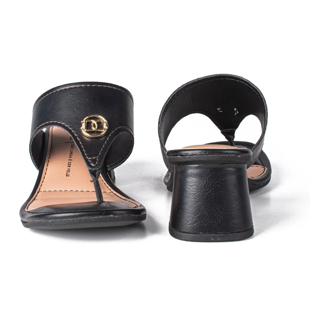 Tamanco Dakota de Salto Bloco Feminino DB071 Preto 6